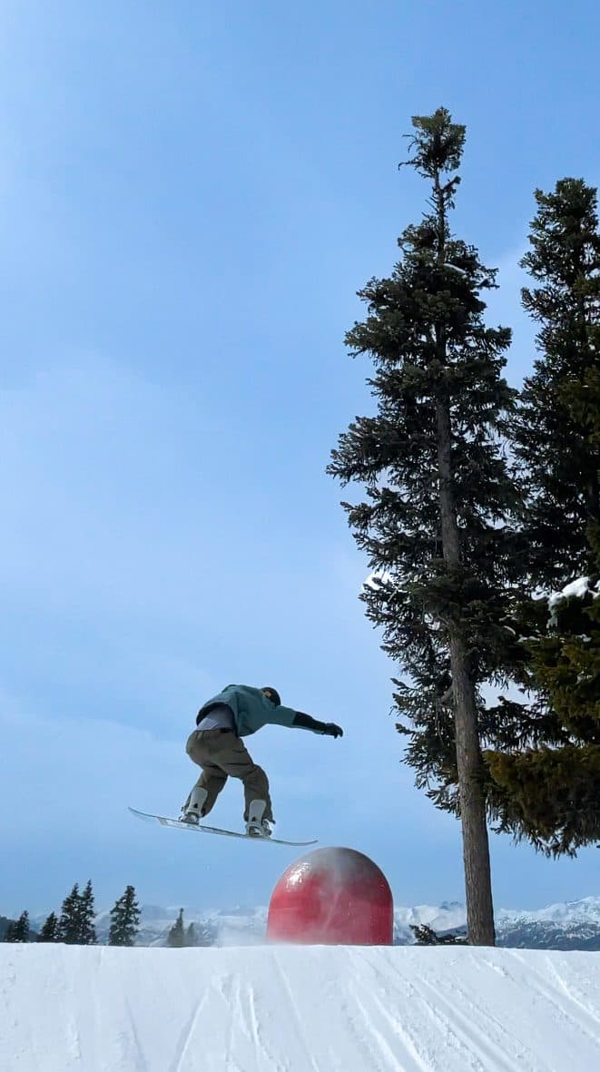 Snowboarding in the Coast Mountains