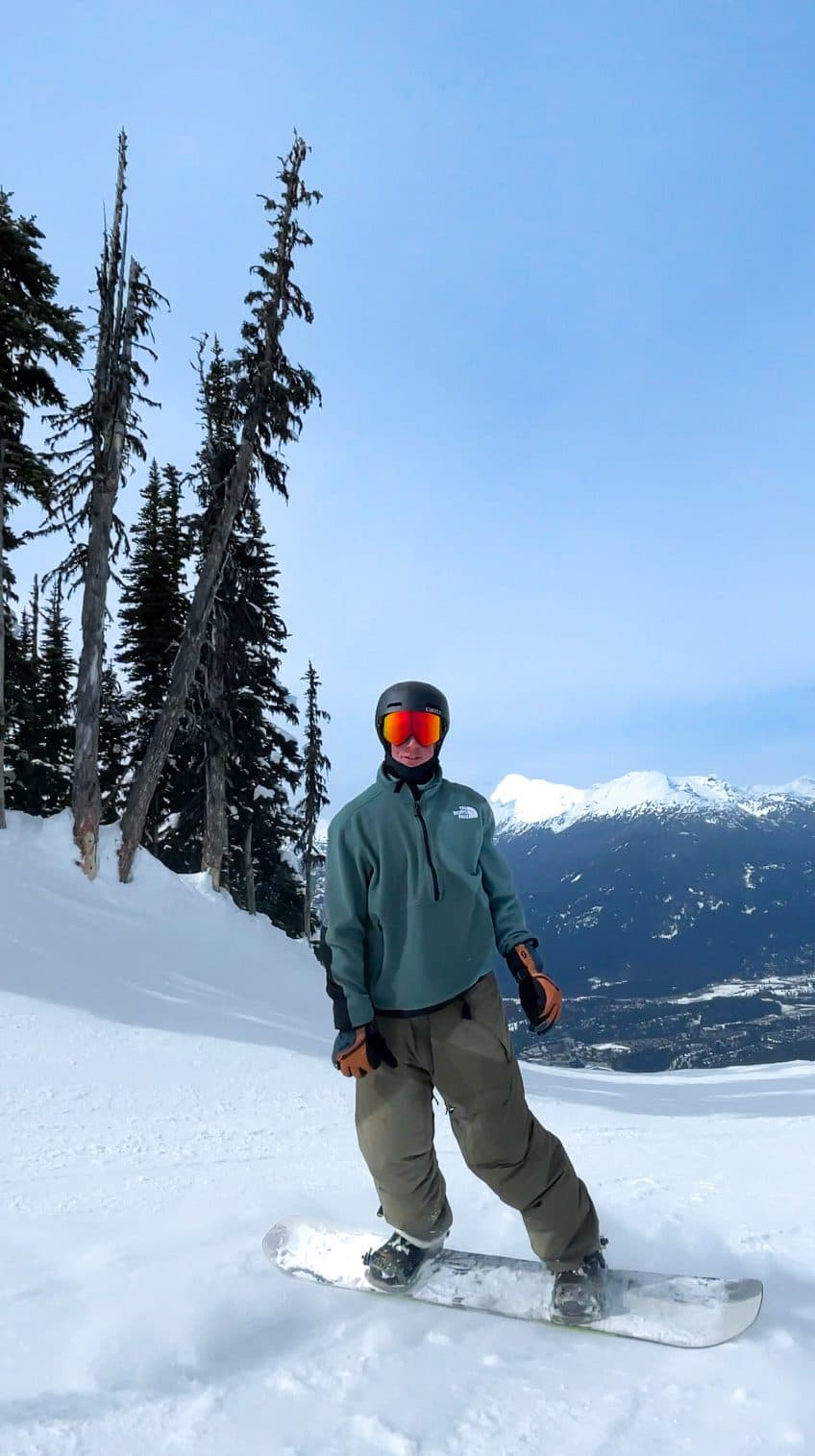 Snowboarding in the Coast Mountains